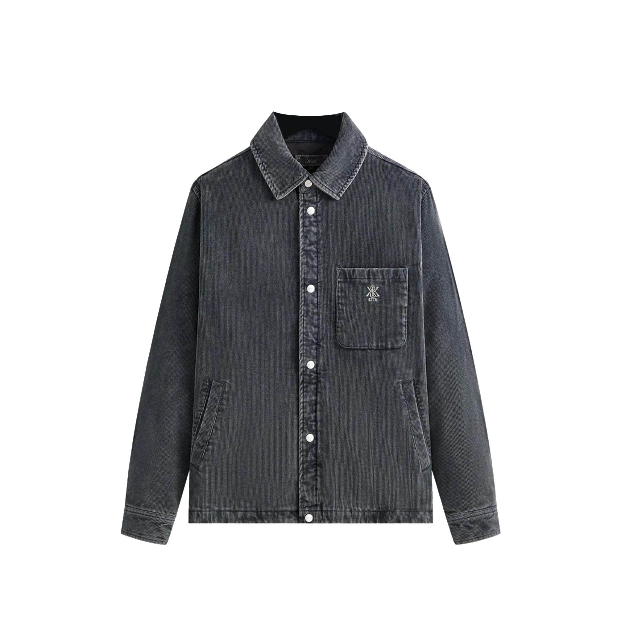 

Kith Washed Corduroy Brixton Puffed Shirt Jacket Elevation Men Tops Black KHM010915-404 M
