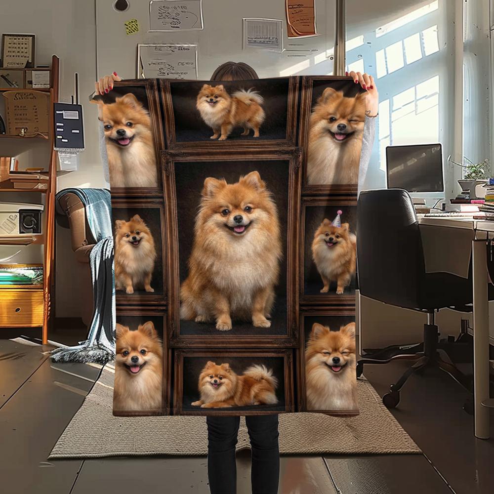 Many cute puppies Print Flannel Blanket,High quality Comfortable for All Seasons,Home Decor,Warmth and Comfort,Perfect for Christmas Gifts