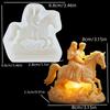 Male Female Couple Riding Horse Candles Silicone Mold Bridal Bride Riding horse Resin Mould Valentine's Day Gift Gypsum Mold
