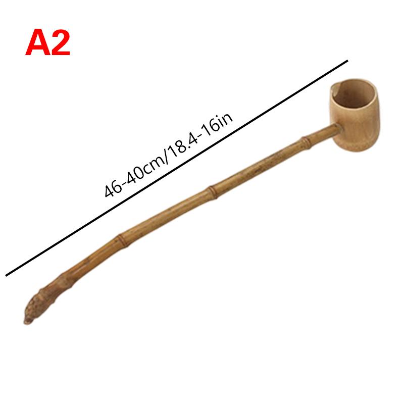 Chinese Style Bamboo Wooden Tea Scoop Long Handle Water Scoop Tea Ceremony Utensils Teaware Table Decoration Kitchen Tool
