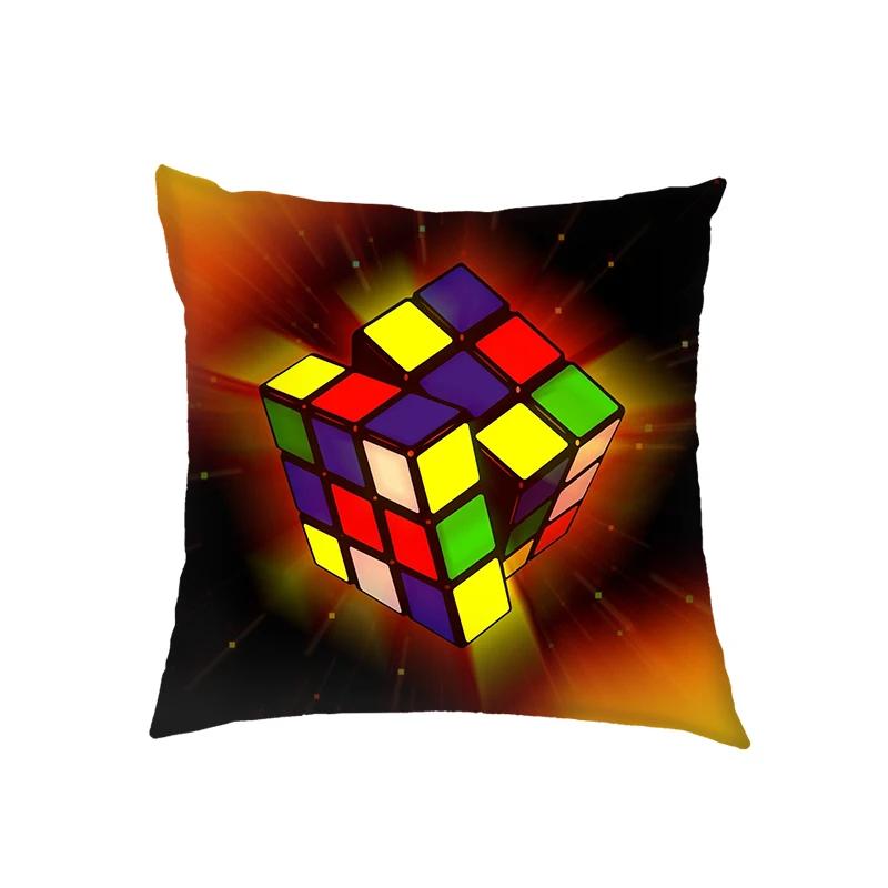 Magic Cube/ Math Formula Cushion Covers Periodic Table of Elements Pillowcase Home Sofa Decor Throw Pillow Cover for Living Roon