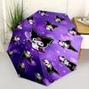 Kuromi,Wallpaper Automatic Opening and Closing Folding Umbrella with 8 Rib Frame and Compact Travel Design,perfect for All Occasions | Sty