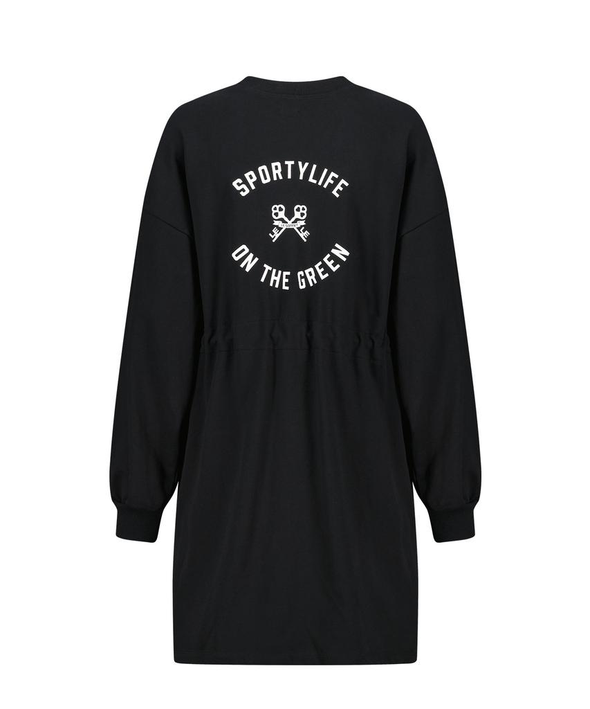 LESONNET Easy Fit Sweat Dress Black