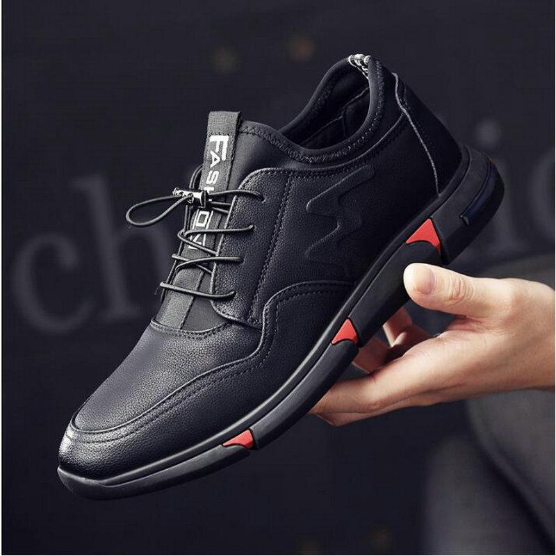 

Повседневная обувь из натуральной кожи, мужские туфли на плоской подошве для вождения, обувь на 6 см, мужские повседневные кроссовки из кожи 44