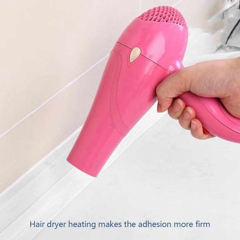 1 Roll Caulking Waterproof Anti-Mold Sealing Tape Bathroom Shower Toilet Adhesive Gap Cover Kitchen Crevice Sealant Tape