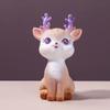 Reindeer Car Decoration Resin Animal Statue Mini Elf Deer Figurine  Home