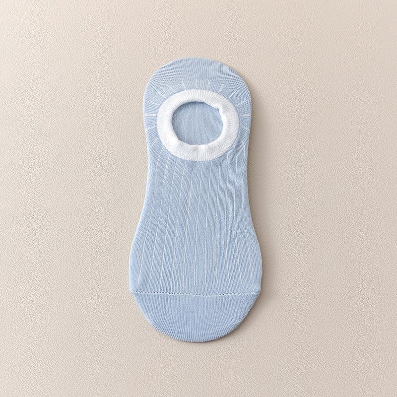 Women's Summer Thin Cotton Anti Bacterial Non Slip Non Drop Heel Shallow Mouth Invisible Socks