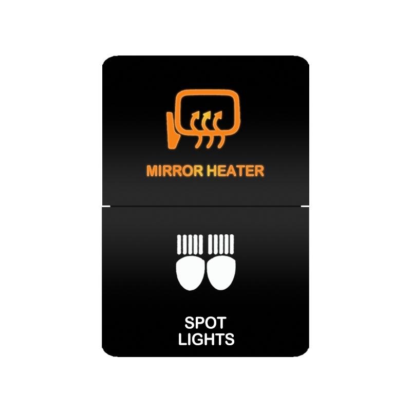 12V 24V LED Rocker Switch Dual Button ON/OFF Amber White Light for LED Light Bar Fog Lights Jeep Toyota 4Runner Land Cruiser
