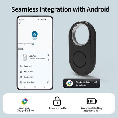 Bluetooth GPS Tracker für Xiaomi Samsung Handys Funktioniert mit Android Google Find My Device Ortungsgerät Schlüsselfinder Anti-Verlust Smart Tag