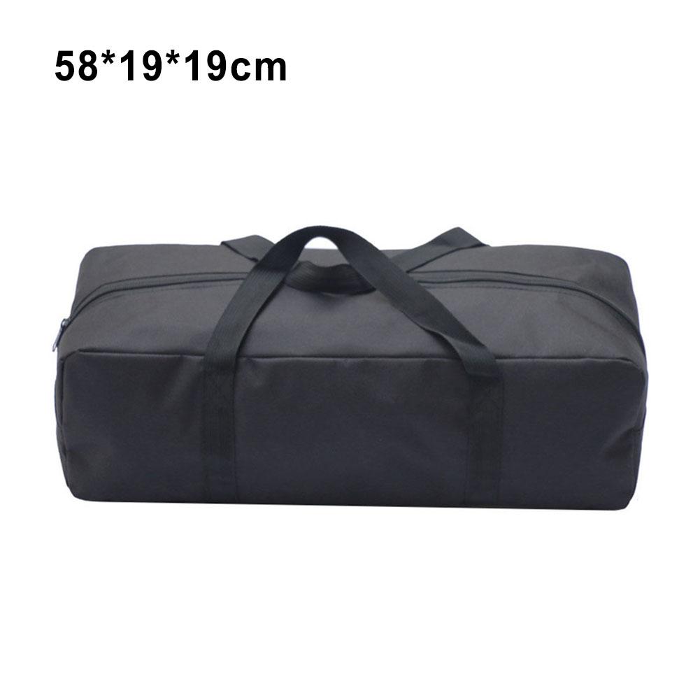 600D Oxford Cloth Storage Bag Black Carry Bag Extended Handle Outdoor