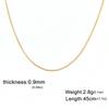 Ultra Fine Snake Chain 0.9 1.2 1.5 2mm DIY Jewelry Making Supplies Versatile Clavicle Necklace Pure Metal Link Chain