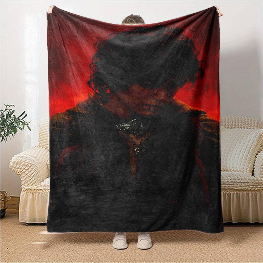 1pc Lord of the Rings Flannel Blanket Soft Warm Throw for Home, Office, Travel, All-Season Cozy Bedding GiftL1076