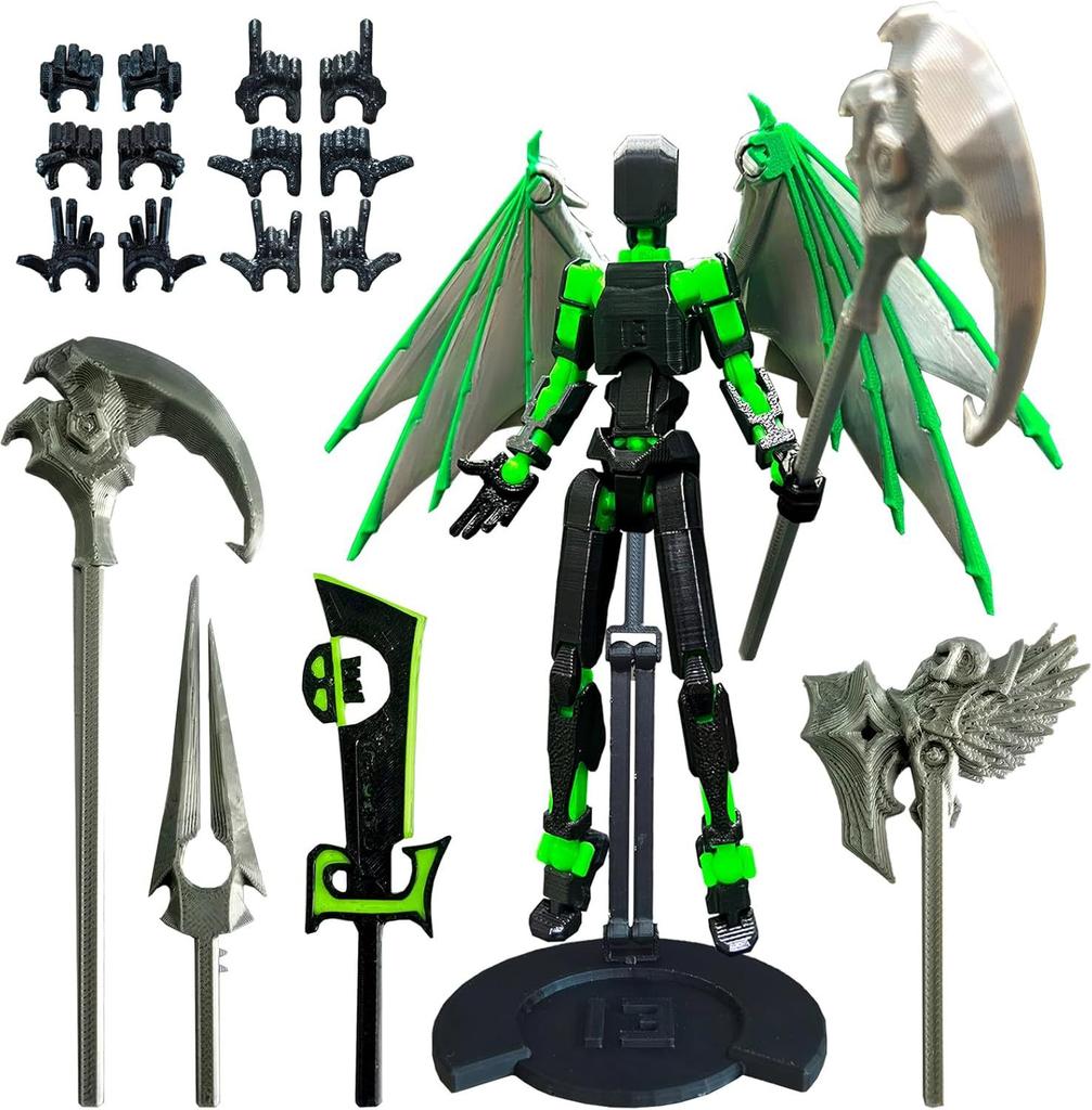 Action Figure Titan 13 T13 Stampata 3D Multi-Articolata Mobile Lucky Dummy Nova Robot Action Figure Regali