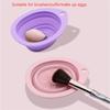 Silicone Foldable Makeup Brush Cleaner, Brush Scrubber Bowl, Portable Washing Tool Cosmetic Brush Cleaner