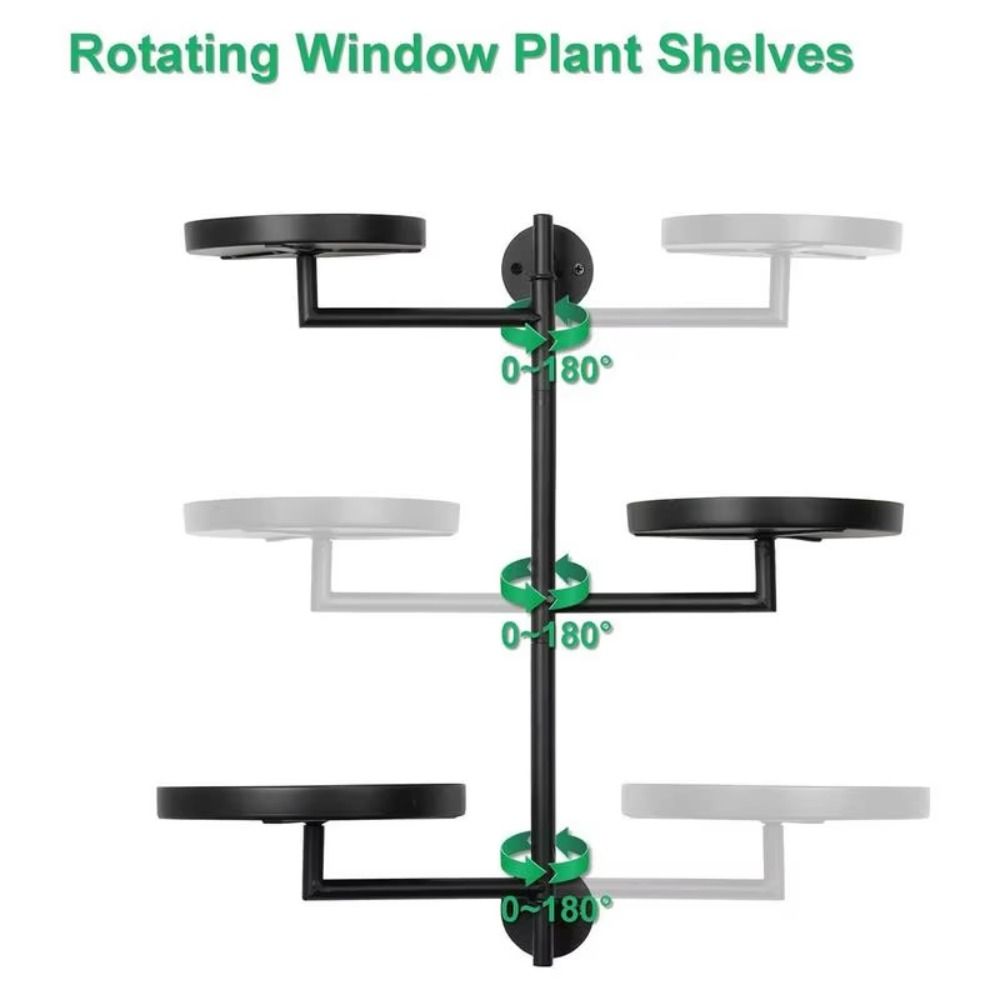 Waterproof Rotating window plant stand Creative Wall plant support  Wall