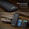 CaseMe Me80 Magnetic RFID Wallet Phone Case For Samsung Galaxy S24 FE 5G, Detachable Multi Card Slot Kickstand Anti-Theft Cover