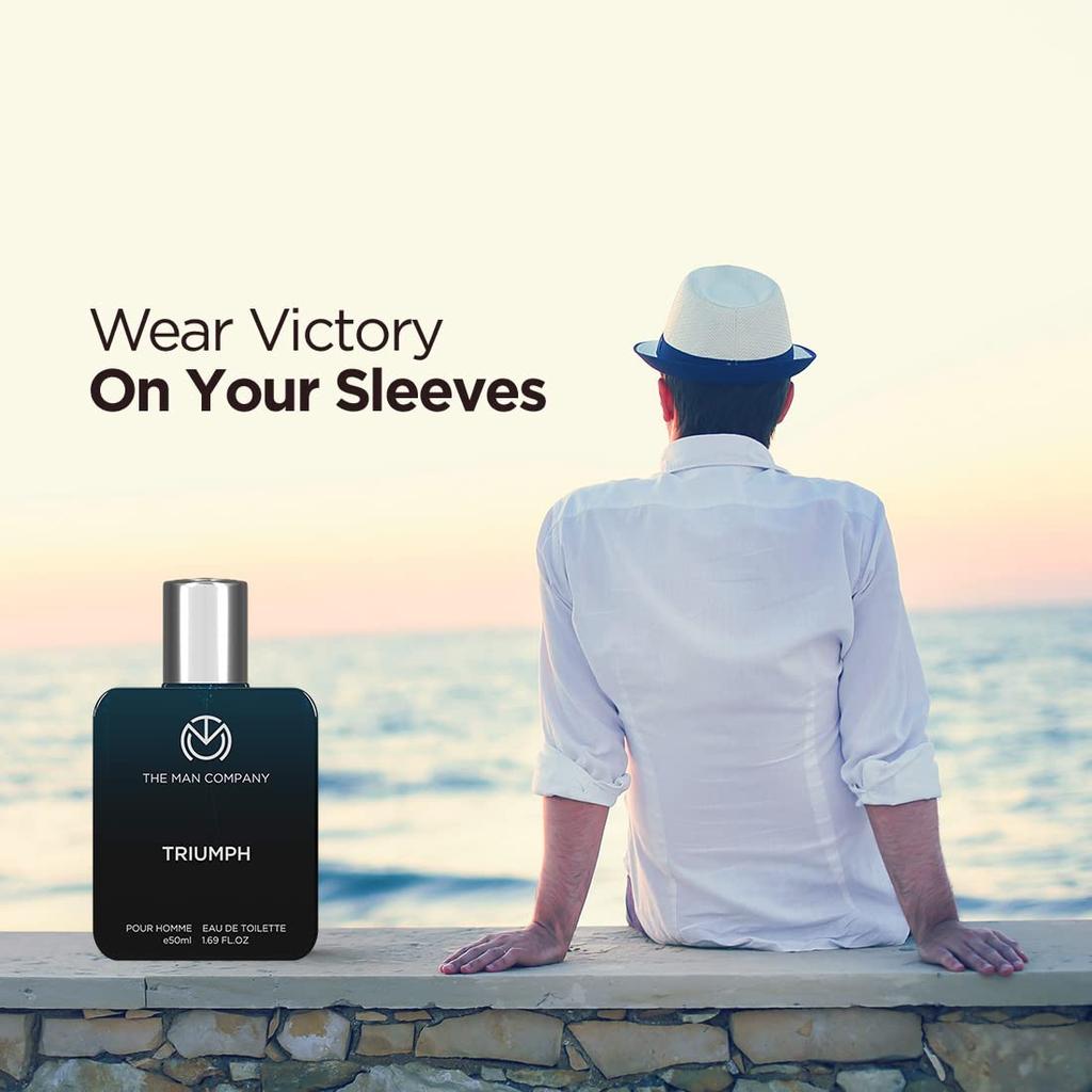 The Man Company Triumph Perfume for Men - 50 ml | Premium Long-Lasting Fragrance | 24-Hour Freshness | Earthy & Warm | Ideal For Day Outings