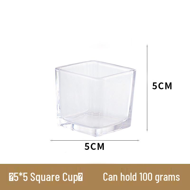 Mongolian Yurt Glass Candle Cup with Lid – DIY Scented Soy Wax Container Candlestick