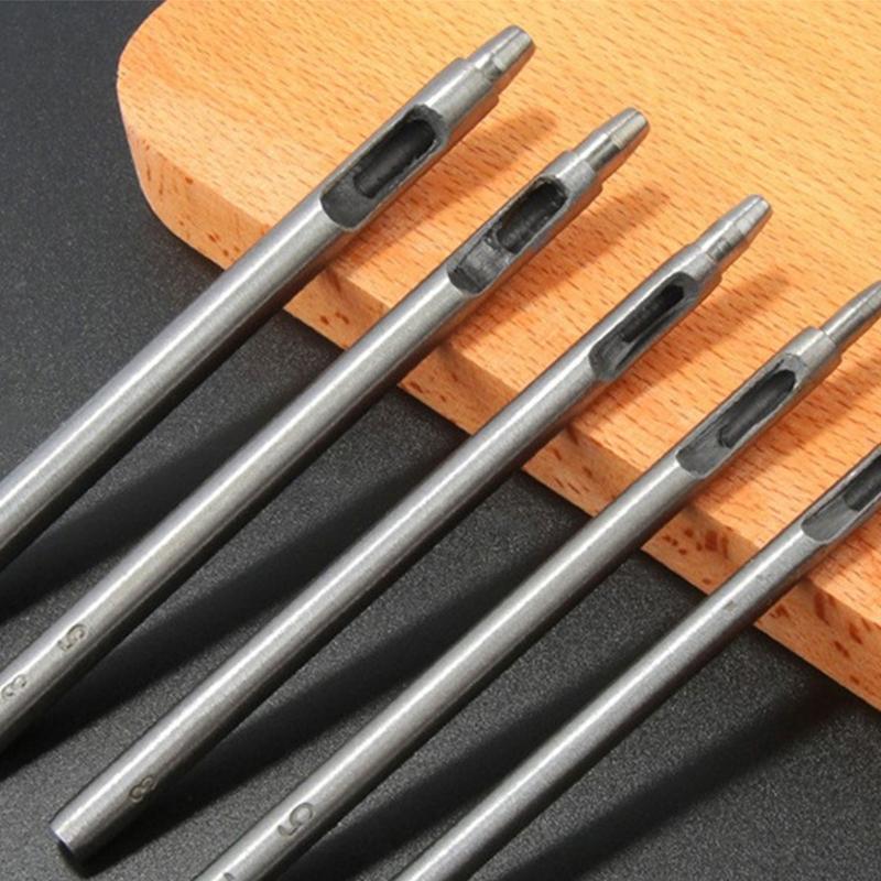 Leather Hole Punch Cutter Tool, Stainless Steel Leather Punch Tool Round Hollow Punch Cutter for Watch Band Canvas Belt