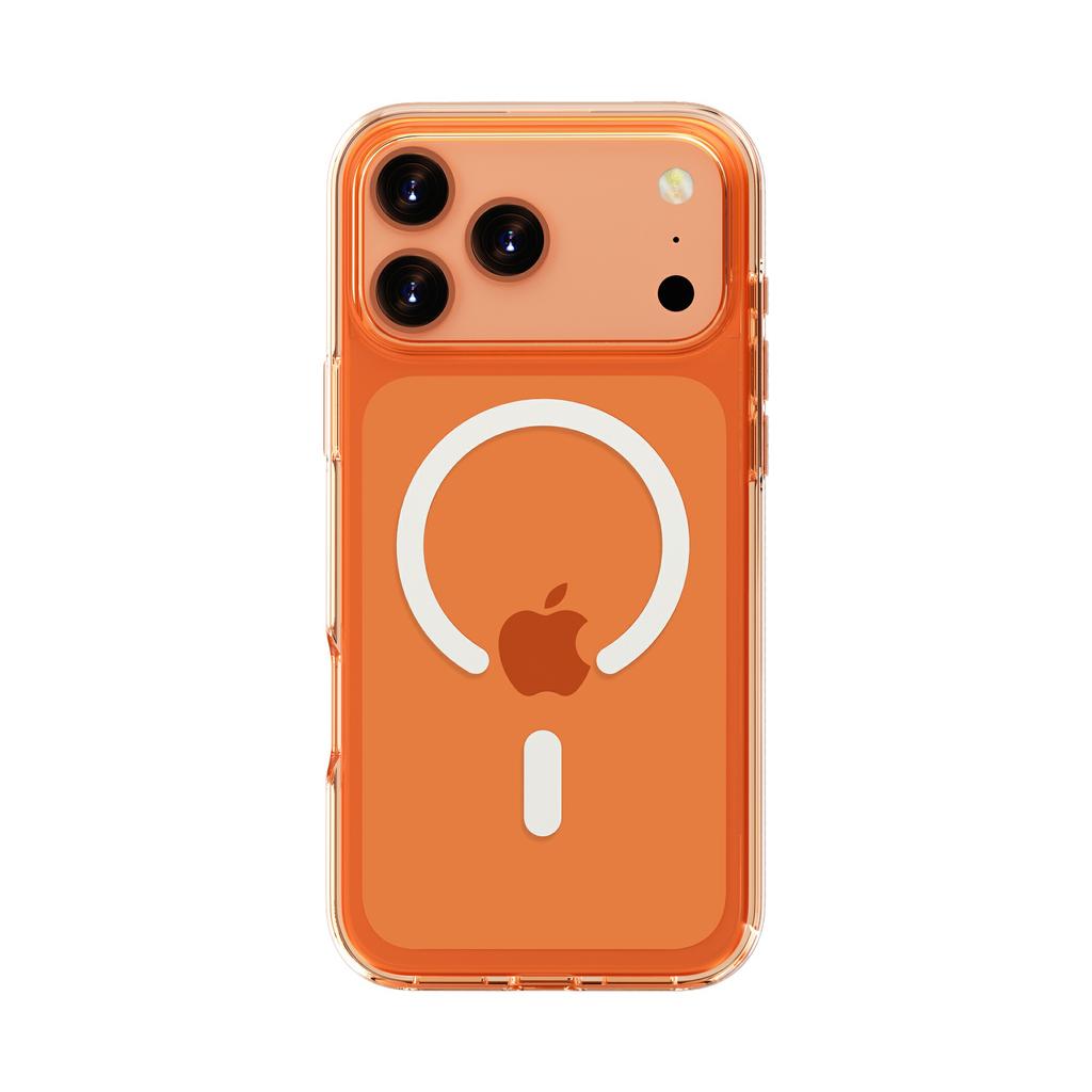 For iPhone 17 Pro Magnetic Case Compatible with MagSafe PC + TPU Clear Phone Cover