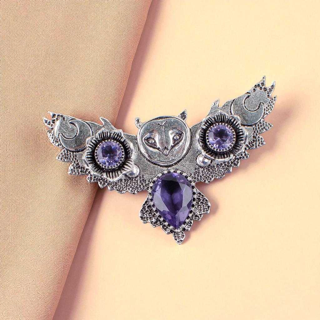 Iolite Gemstone Silver Pendant, 925 Sterling Silver Women Necklace, September Birthstone Gift, Unique Iolite Jewelry JCP-8-7