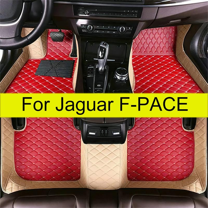 Car Floor Mats For Jaguar F-PACE 2016 2017 2018    Auto Foot Pads Automobile Carpet Cover Interior Accessories
