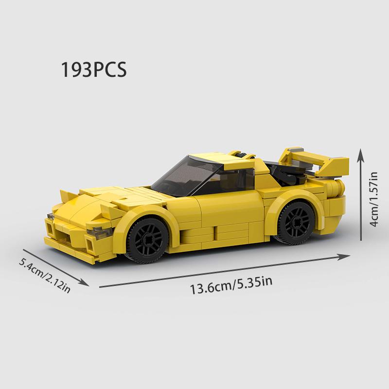 Moc F1 City Speed Sports Racing Car Building Blocks Brick R34 Rx-7 Vehicle Supercar Fast & Furious Mk4 Supra Kids Toys