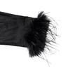 Moda damă primăvară toamnă imprimeu culoare uni mâneci lungi cu decolteu în V talie înaltă rochii casual