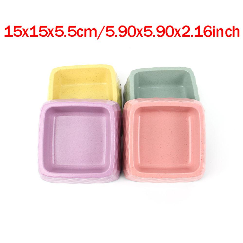 Bamboo Fiber Pet Single Bowl Small Dogs Puppy Feeding Food Drinking Water Bowls Non-Slip Cat Feeder Indoor Kitten Tableware