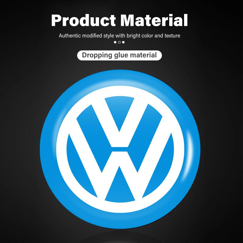 2026 Hot Valve Stems Caps 14mm Car Emblem Key Sticker Remote Control Key Logo Decal For Volkswagen VW Golf 4 5 6 7 Polo Jetta Sagitar Mag ET1