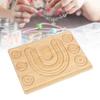 PEWETE Wooden Bead Board, Jewelry Measuring Board, Measuring Bead Design Tray, Bracelet Design Board for Jewelry Making, Beading Projects, Necklace Ma