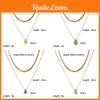 No Ip Stainless Steel Layered Water Drop Necklace With Zirconia For Women Fashion Jewelry