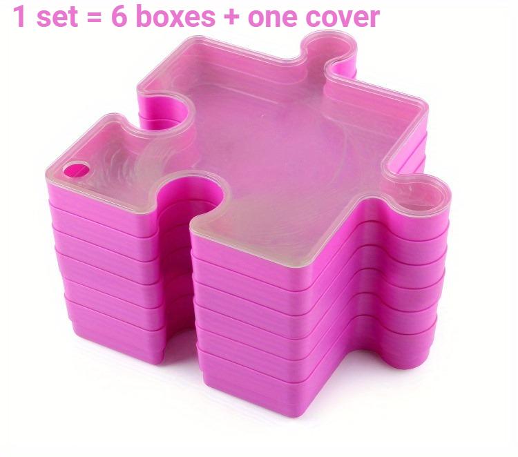 6-слойный ящик для хранения органайзер для пазлов с прозрачными ящиками пластиковый контейнер для деталей Lego игрушек рукоделия для организации дома 5900₽