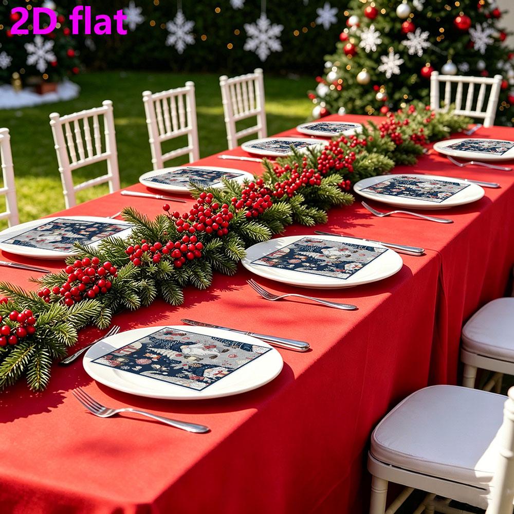 20pcs Disposable Napkins with Santa Claus Pattern Print for Wedding,Parties,and Daily Use for Thanksgiving Fall Christmas Table Decoration