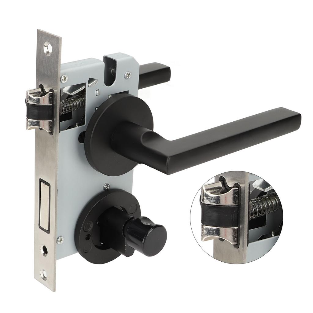 2PCS Door Lock Handle Stainless Steel Impact Prevention Heavy Duty Keyed Entry Handles for Home