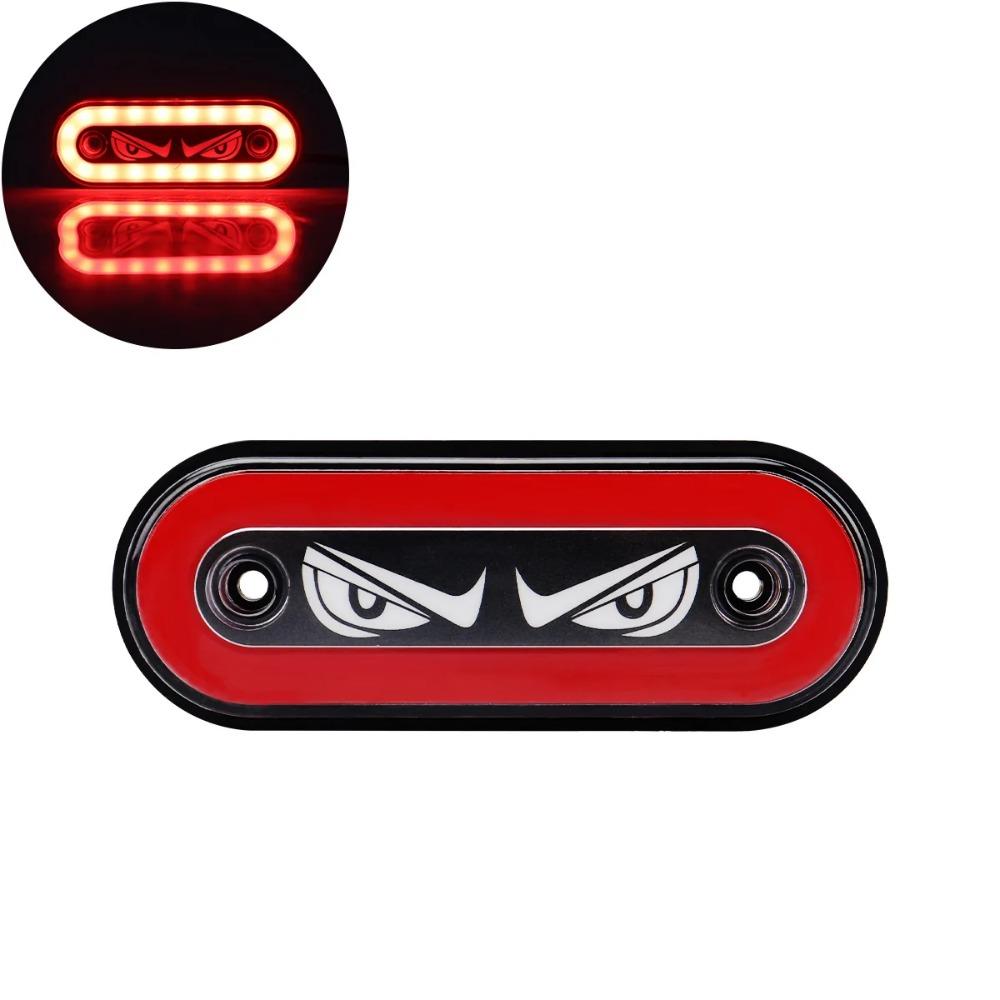 2/4Pcs Demon Eye 12-24V Truck Side Light Super Bright Signal Light LED Side Marker Lights for Trailers Construction Vehicle UTV