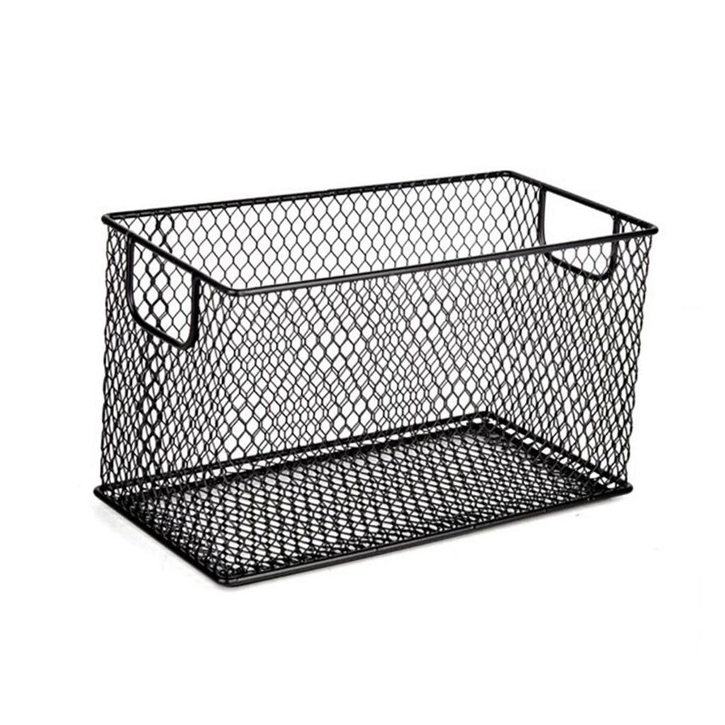 Mesh Wire Storage Basket Multifunction Organizing Organizer Bin Wire Basket for Shelves Bathroom Countertop Pantry Laundry