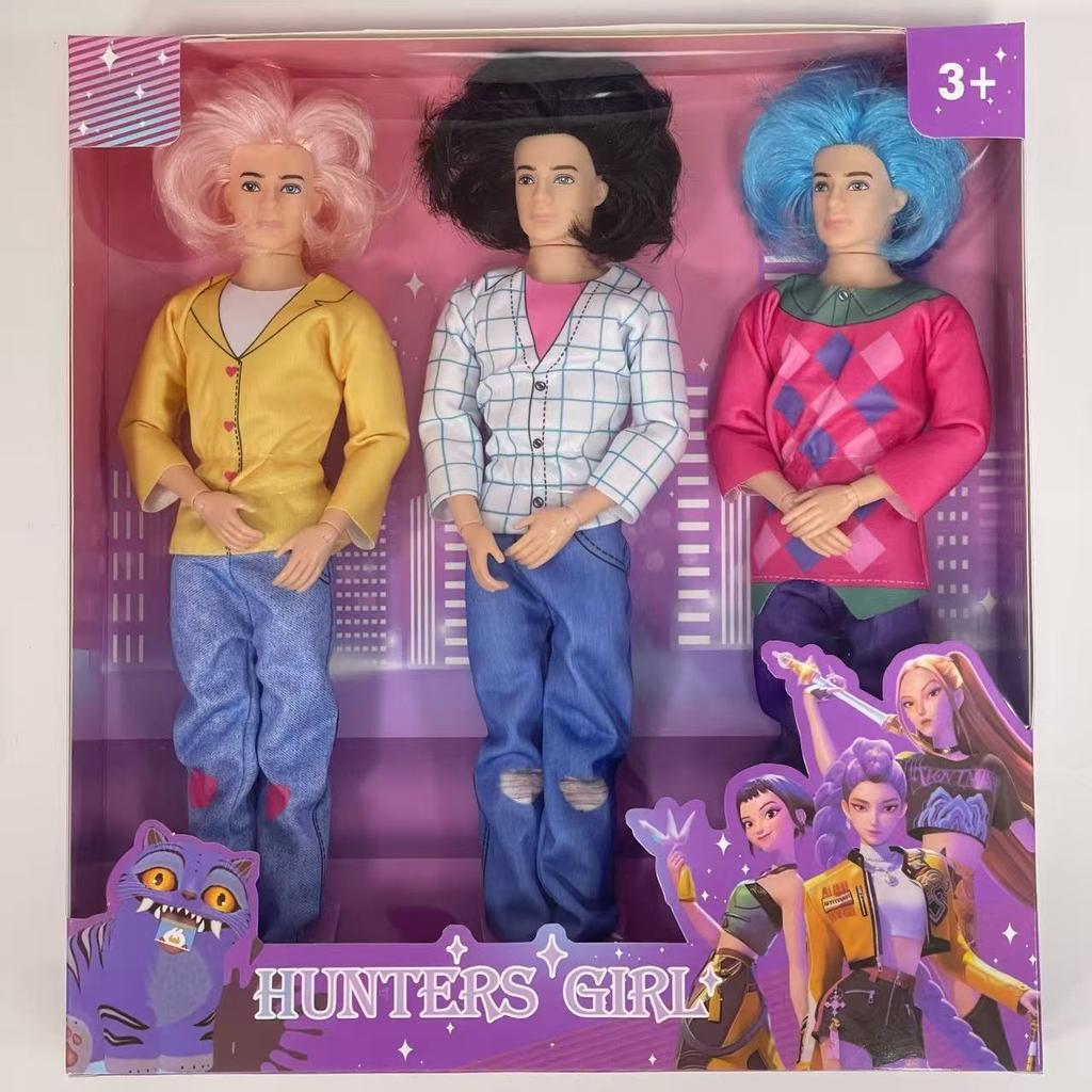 Musique Légère 11 Articulations 11,5 Pouces Solide Shaka Groupe de Garçons-K-POP Chasseuse de Sorcières Groupe de Filles Poupée Jouet