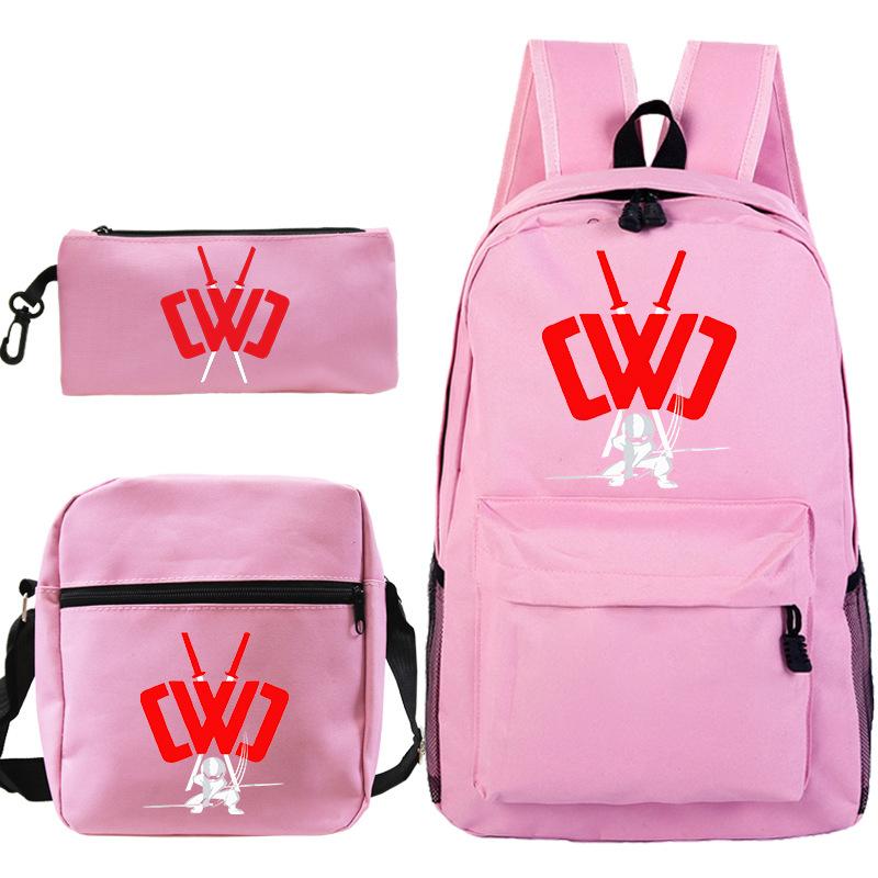 Popular game merchandise printed backpack popular student bag three-piece set