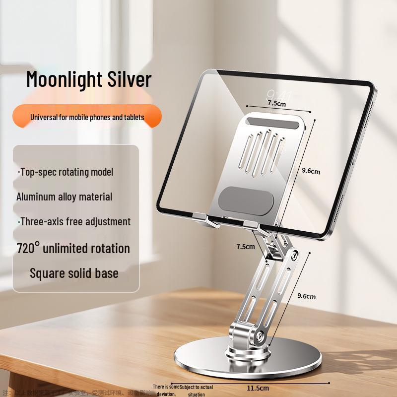 

All-Metal 360° Rotating Folding Aluminum Phone & Tablet Stand