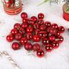 1 Scatola Ciondolo Palline di Natale Fai da Te Plastica Anti-deformante Atmosfera Festiva Palline per Albero di Natale Decorazioni per la Casa