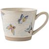Colorful Butterfly High-End Mug Coarse Pottery Coffee Cup Creative Latte Cup Beautiful Cup Souvenir Export
