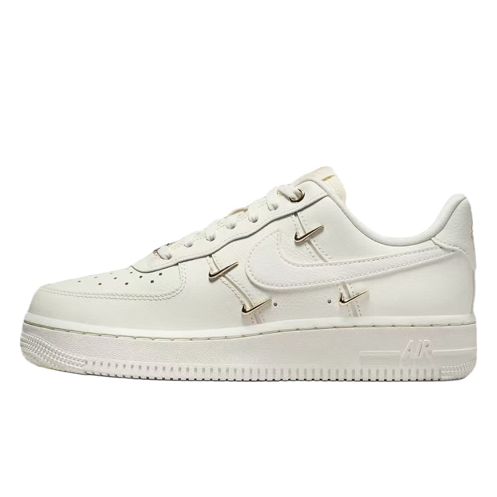Nike Air Force 1 Dream As A Horse Abrasion Resistant Low top Skateboard Shoes Women's White Gold FV3654-111(Team935-)