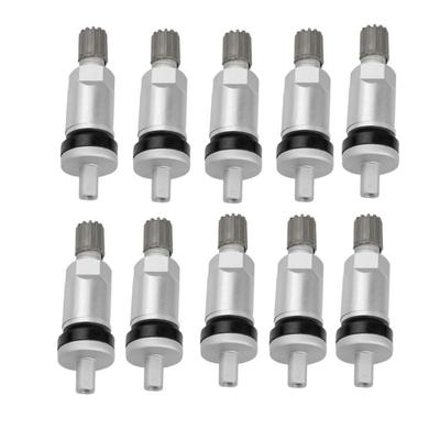 10 Pcs Car Valve Tire Pressure Monitoring Valve Auto Aluminum Alloy Nozzle TPMS Measuring Parts