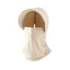 Breathable Visor Cap with Shawl Sunscreen Hat New Pullover Cap  Outdoor Sports