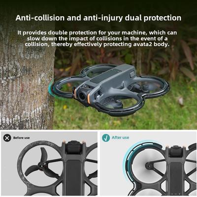 2025 Is Suitable for DJI Avata 2 One-piece Blade Protective Cover, Propeller Anti-collision Ring One-piece Protective Cover Accessories