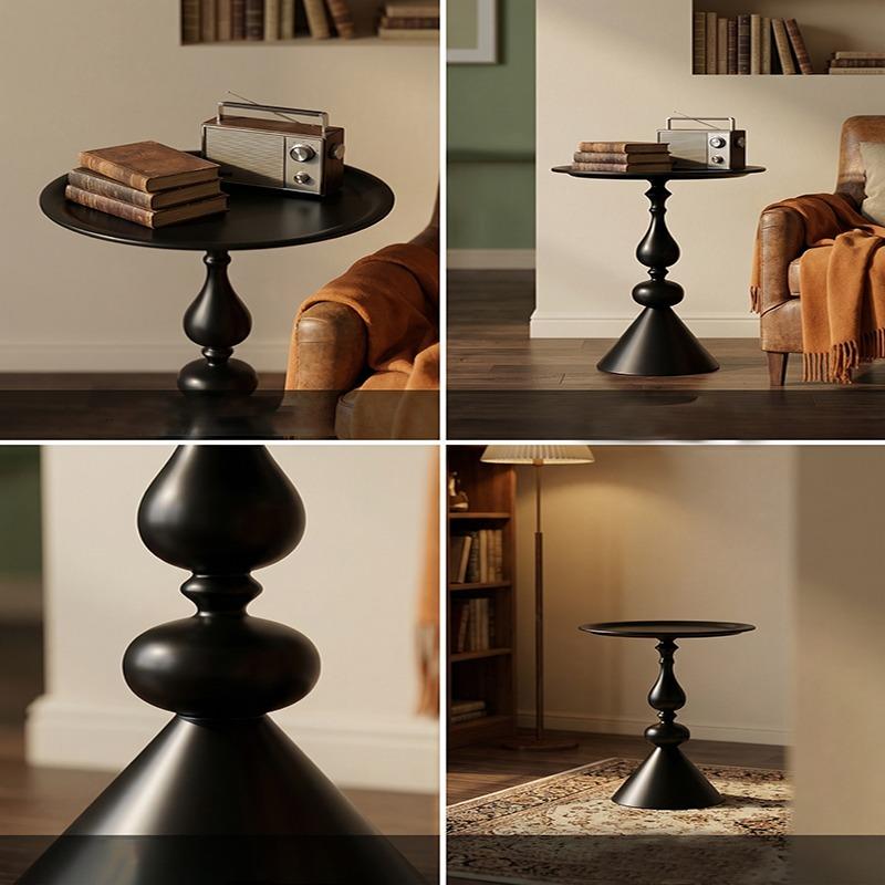 1PC small retro-style creative side table for the living room, coffee table, small round table coffee table, in a retro style