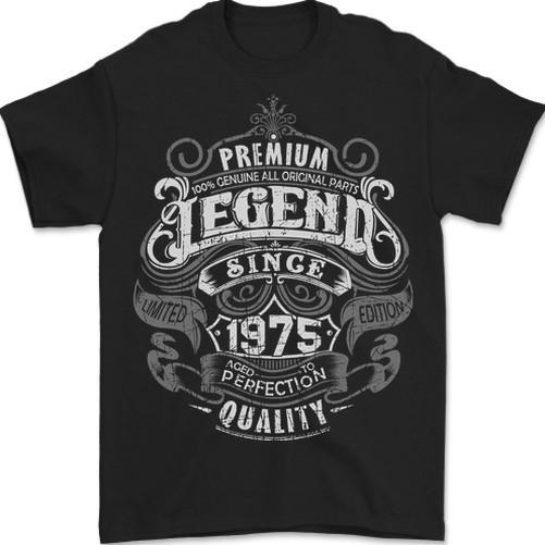Premium Legend 51st Birthday 1975 Mens T-Shirt 100% Cotton M