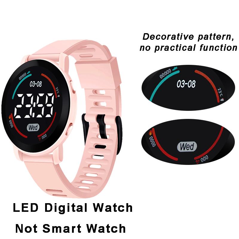 Boys and Girls Digital Watch Cartoon Luminous Kids Sports Watches Children's Electronic Wristwatch for 5-10 years old