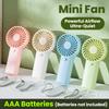 Portable Handheld Small Fan Lightweight Creative Pocket Mini Fan Air Cooler For Student Outdoor Travel Low Noise Ventilation Fan
